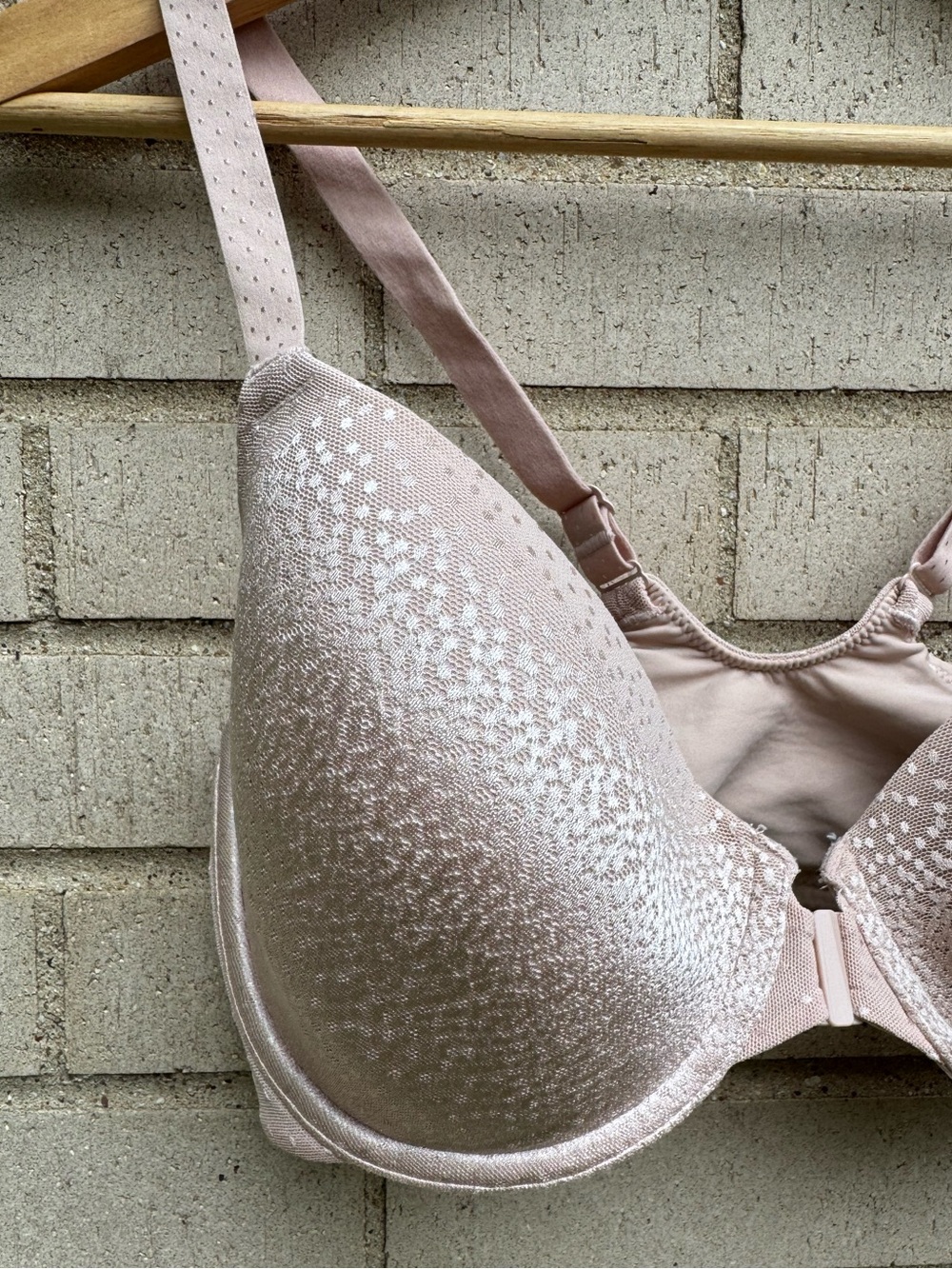 Wacoal Back Appeal Front Close T-Shirt Bra Light Pink 853403 32DDD - Picture 4 of 7